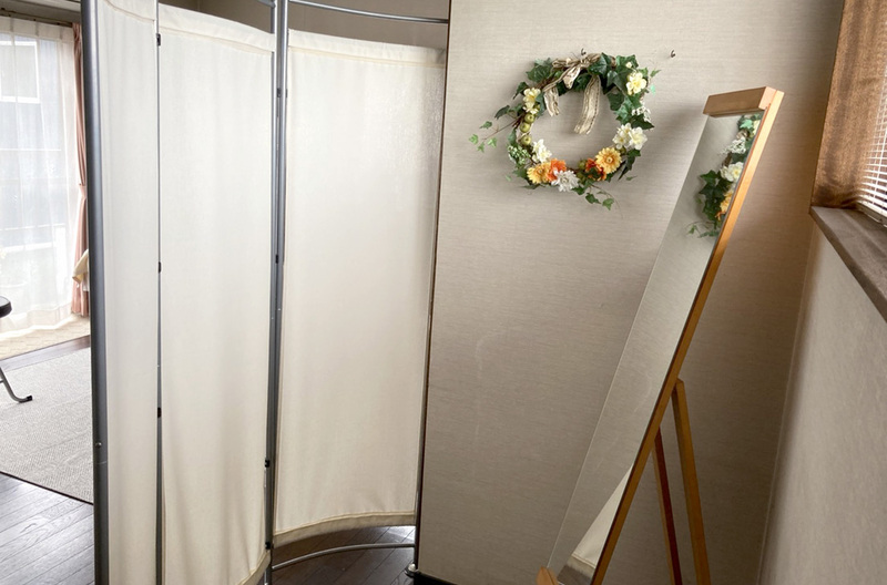 お着替えスペースです。