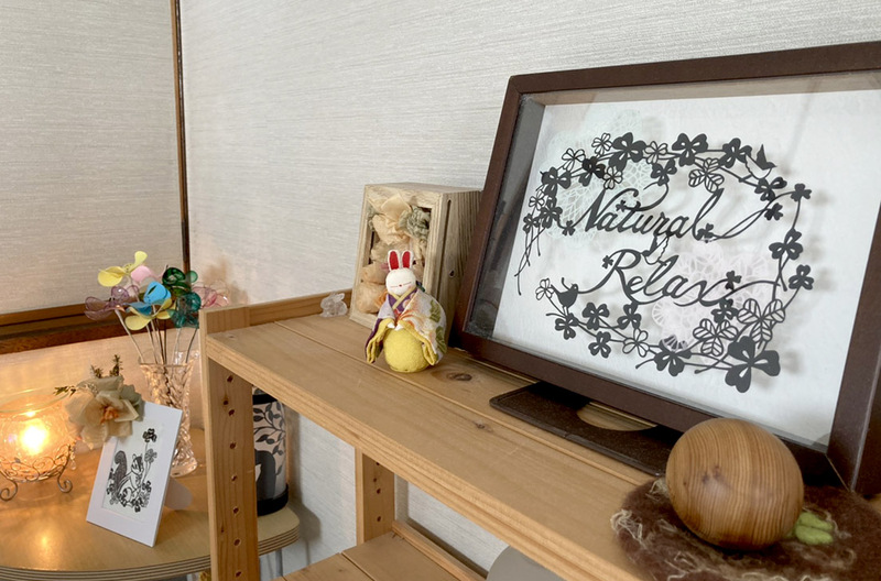 落ち着く展示スペース